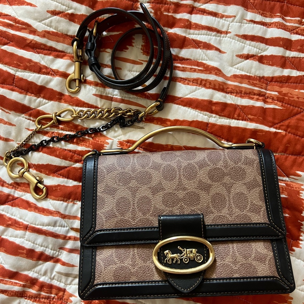 Coach Signature Riley Top Handle - Picture 15 of 15